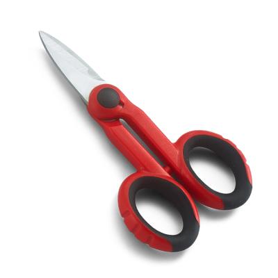 China Modern Professional DIY Tools Electrical Wire Cutting Scissors Electrician Scissors With Soft Grip Handle for sale