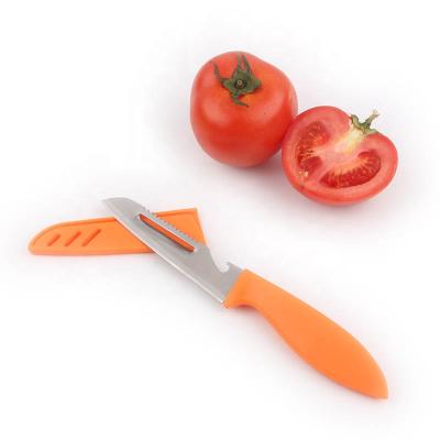 China Sustainable Multifunctional Stainless Steel Fruit And Vegetable Kitchen Knife With Sheath for sale