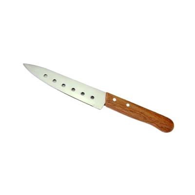 China Viable wooden handle stainless steel kitchen knives, sashimi knives, small knives with 6 holes for sale