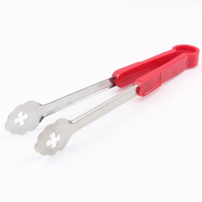 China Stainless Steel+ABS Made In China Customized Stainless Steel And Plastic Food Tongs for sale