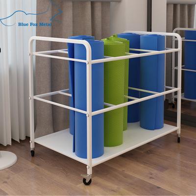 China European Style Fitness Equipment Storage Rack Kettlebell Dumbbell Barbell Storage Rack Yoga Ball Mat Display Rack for sale