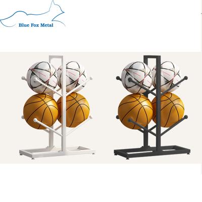 China European Style Metal Pipe Basketball Storage Rack Display Stands for sale