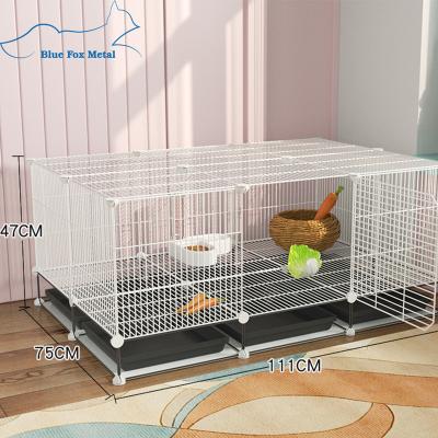 China DIY Breathable Wholesale Foldable Hamster Rabbit Guinea Pig Hedgehog Pet Wire Mesh Cages for sale