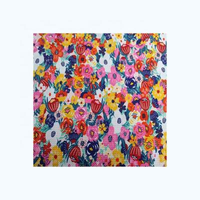 China Tear-Resistant Custom Design Polyester Bullet Digital Printing Knitted Fabric For Making Hairbows for sale