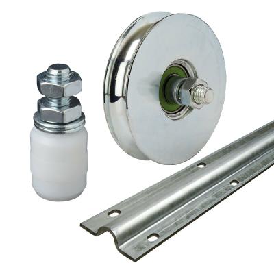 China Traditional Galvanized Ground Track For Sliding Door Groove Wheel for sale