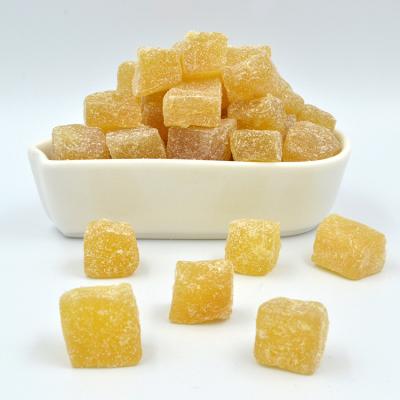 China Dried Handmade Super Food Promotion Crystallized Ginger Cubes With Icing Sugar 8-16 Mm Dried Fruit Wholesale for sale