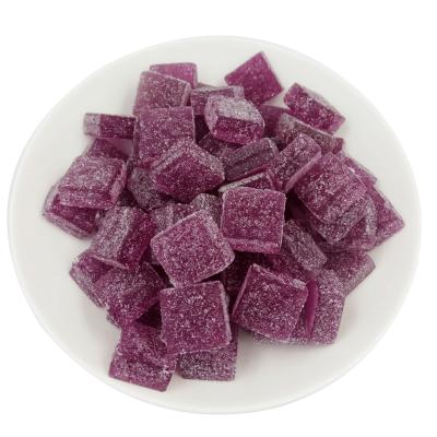 China Wholesale Purple Chewing Fruit Jelly Candy For Party Natural Soft Candy Candy for sale