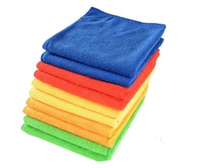 China Sustainable Household Microfiber Fabrics Lace Blue Yellow Green Red Cleaning For Kitchen And Car for sale