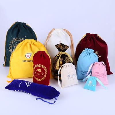 China Xinruiken Colorful Muslin Cotton Canvas Durable Wholesale Personalized Custom Drawstring Bag Small for sale