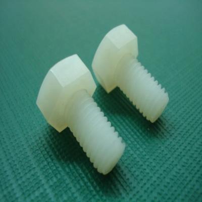 China Plastic HEX Hex Head Bolts Nylon Screw M3M4M5M6M8 for sale