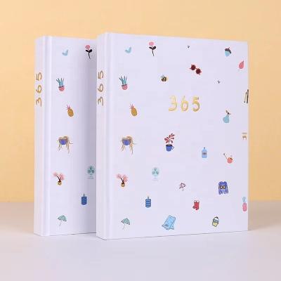 China Creative 365 Day Blank Page Photo Album Student Drawing Notebook Thick Hardcover Book Diary Paper Wholesale Diary With Custom Cover for sale