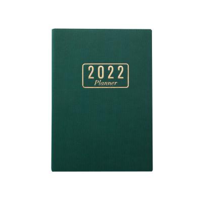 China Custom Hardcover Faux PU Leather 2022 Daily Agenda Organizer A5 Daily Notebook 365 Business Planner Hardcover Weekly Notebook for sale