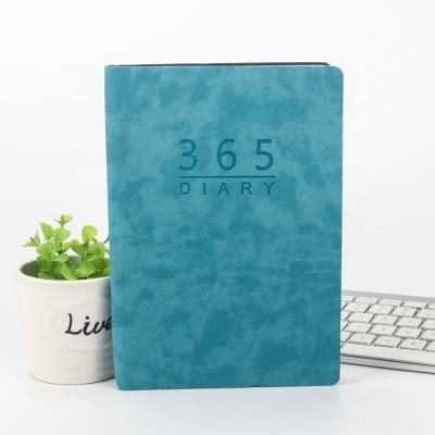 China Soft 2023 Reusable Logo A5 Planner Custom Diary Planner Making Notebook Blue Paper Diary Notebook Hardcover Custom Logo A5 365 Fold for sale