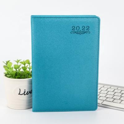 China Eco A5 Time Planner PU Leather Business Planner 2022 Daily Weekly Diary Handmade Diary Notebook Custom Diary 365 Page Hardcover Notebook for sale