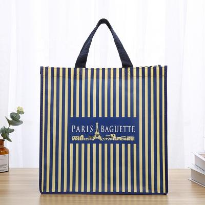 China Fashion Supermarket Tote Shopping Bag pp Washable Reusable Grocery Bags Eco-friendly Non-woven Bag Custom Made Eco-friendly Fabric With CustomLogo for sale