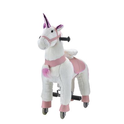 China Kindergarten and 2022 Family Ponyfunny Amazon Ride on Plush Toy Ride on Pony Toy Cycle Horse Unicorn Rocking Horse for Christmas Gift for sale