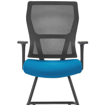 China Adjustable Good Quality Lightweight Mesh Chair Office Building Computer Desk Foot(Height)Electroplating Guest Chair for sale