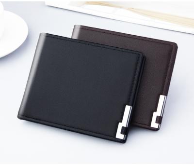 China Custom Simple Wallet Luxury Handcrafted PU Leather High Quality Clip Money Wallet Card Wallet For Men for sale