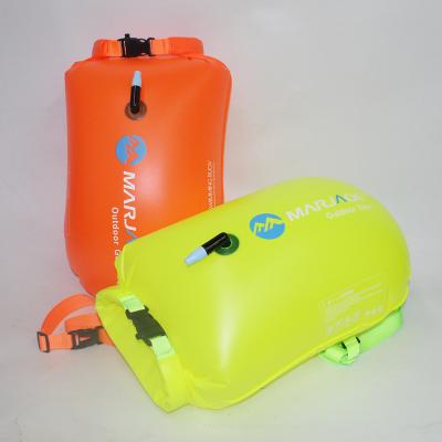 China Custom Logo Inflatable Swim Buoy Floating Safety Floating Dry Bag Aid Swim Swim Beacons for sale