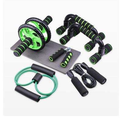 China ABS Roller Kit + ABS Foam + Steel Pipe + Foam Wheel + Steel Pipe 5-in-1 ab a pro B roller with lift bar, hand Griper, rope jump and knee protection for sale