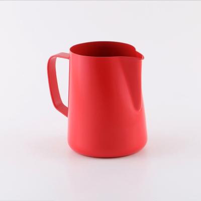 China High Quality Modern Art Espresso Cappuccino Frothing Milk Jug 360/600ML Stainless Steel Latte Frothing Pitcher for sale