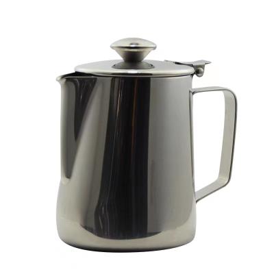 China Viable Customize Hot Sale 12/20/32/56oz Stainless Steel Milk Jug With Lid 600ml Milk Jug for sale