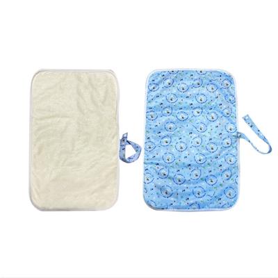 China Baby Cloth Bamboo Waterproof Diaper Charcoal Pad Baby Cloth Changing Pad Flocking Changing Pad Bamboo Waterproof Baby Diaper Pad for sale