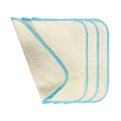 China 100% Natural Organic Bamboo Soft Baby Face Washcloth Child Safe Towel for Kids for sale