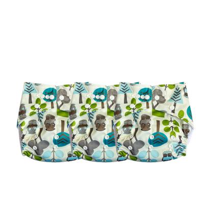 China Waterproof And Reusable Soft Cloth Baby Printed Diaper Pants Swimming Diapers for sale