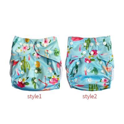 China Baby Diapers Printed Reusable Waterproof Swimming Boys Or Girls Snap Diaper Adjustable Swimming Pants for sale