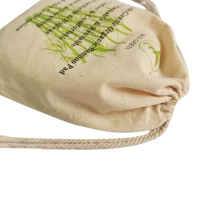 China Cycle& reusable& eco-friendly custom waist storage cotton canvas bag drawstring cotton drawstring pouch for sale