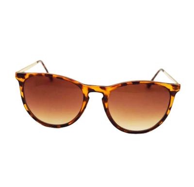 China High quality fashion sunglasses plastic sun glasses bar brown color summer shine cat eye sunglasses uv400 for sale