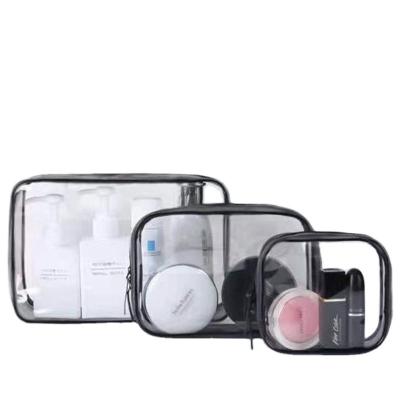 China PVC Casual Transparent Cosmetic Women Clear Zipper Makeup Bags Beauty Case Travel Make Up Organizer Storage Bath Toiletry Wash Bag for sale