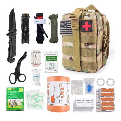 China For Pet IFAK Trauma First Aid Kit, Tear Away Molle Med Pouch, Fully Stocked Small Tactical Bag With Tourniquet For Military for sale