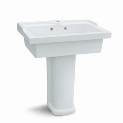 China Modern Export Bathroom Standard Cheap Ceramic Pedestal Wash Basin for sale