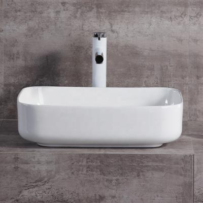 China Handmade Toilet Basin Face Ware Style Wash Basin Bathroom Rectangular Ceramic Sink Modern Italian Art Sanitary Ware for sale