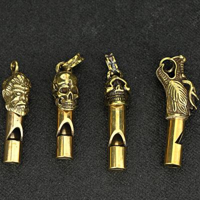 China CA004 Vietnam Referee Retro Pure Copper Brass Outdoor Whistle Survival Wild Whistle for sale