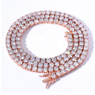 China Trendy Hot Selling Fashion Gold Plated Zircon Hip Hop Jewelry Cuban Necklace for sale