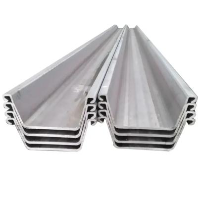 China China Factory Customized Size Carbon Steel U Section Purlin Profile Steel Sheet Pile Price SY295 for sale