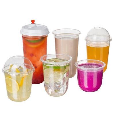 China 12oz/16oz/20oz/24oz Plastic Cups Customizable and Popular for Bubble Tea PP Cold Cup for sale