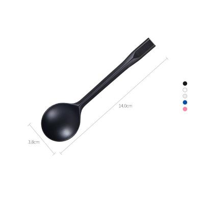 China Food Grade Customized Heavy Duty Disposable Plastic Tableware Spoon with Clear Design for sale