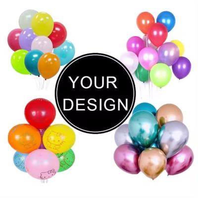 China Shipping Cost 12 Inch Balloons Emulsion Environmental Friendly 2.8g Polychromatic Design for sale