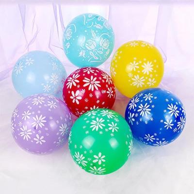 China 10/12 Inch Thicken Colors Polychromatic Latex Round Balloon for Party Decoration for sale