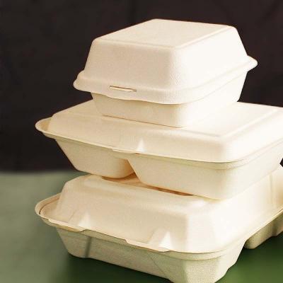 China Customized Sugarcane Bagasse Pulp Clamshell for Your Business Needs for sale