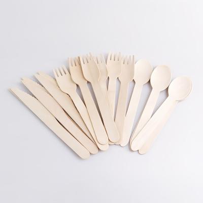 China 7.000kg Customized Eco-Friendly Disposable Wooden Knife Fork and Spoon for Camping for sale