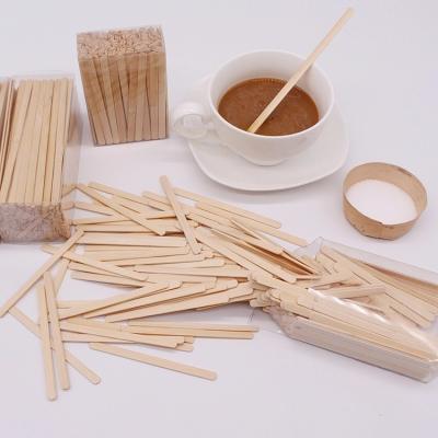 China 1000PCS Bamboo Coffee Stirrers Stir Sticks Biodegradable Disposable Drink Stirrers for sale