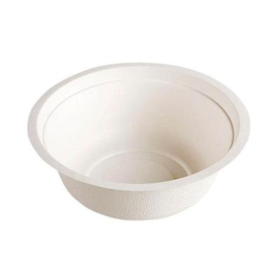 China Eco-Friendly Biodegradable Bowl Party Paper Salad Bowl with Lid Made from Bagasse Pulp for sale