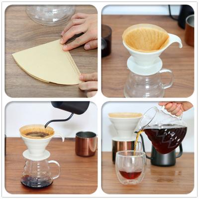 China Flexographic Printing Disposable Food Grade Filter Paper for Coffee Tea Paper Filter for sale