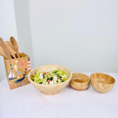 China Handmade Natural Color Bamboo Bowl Organic Food Safe Wooden Bowl A Sustainable Choice for sale