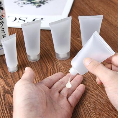 China Transparent Plastic PE Tube for Custom Eco Friendly Hand Cream Cosmetic Packaging for sale